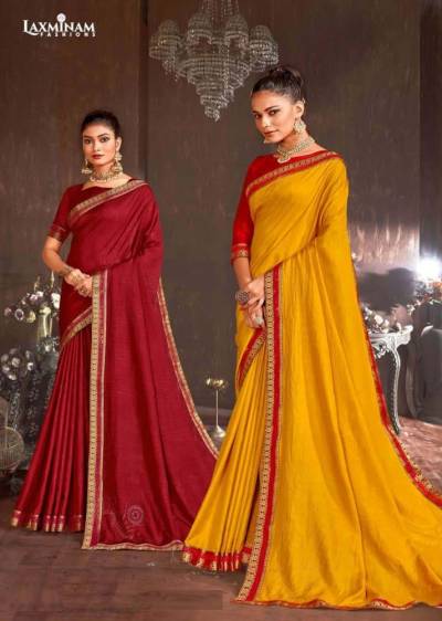 Msd By Laxminam Fancy festive wear Saree Collection